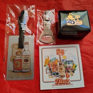 3 NEW Tito's Memorabilia Items - Key chain, bottle topper, luggage tag
